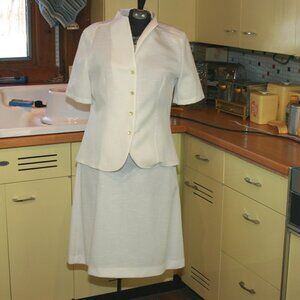 Vintage Pablo Collection Skirt Suit Set Lightweight Polyester Women's Ware